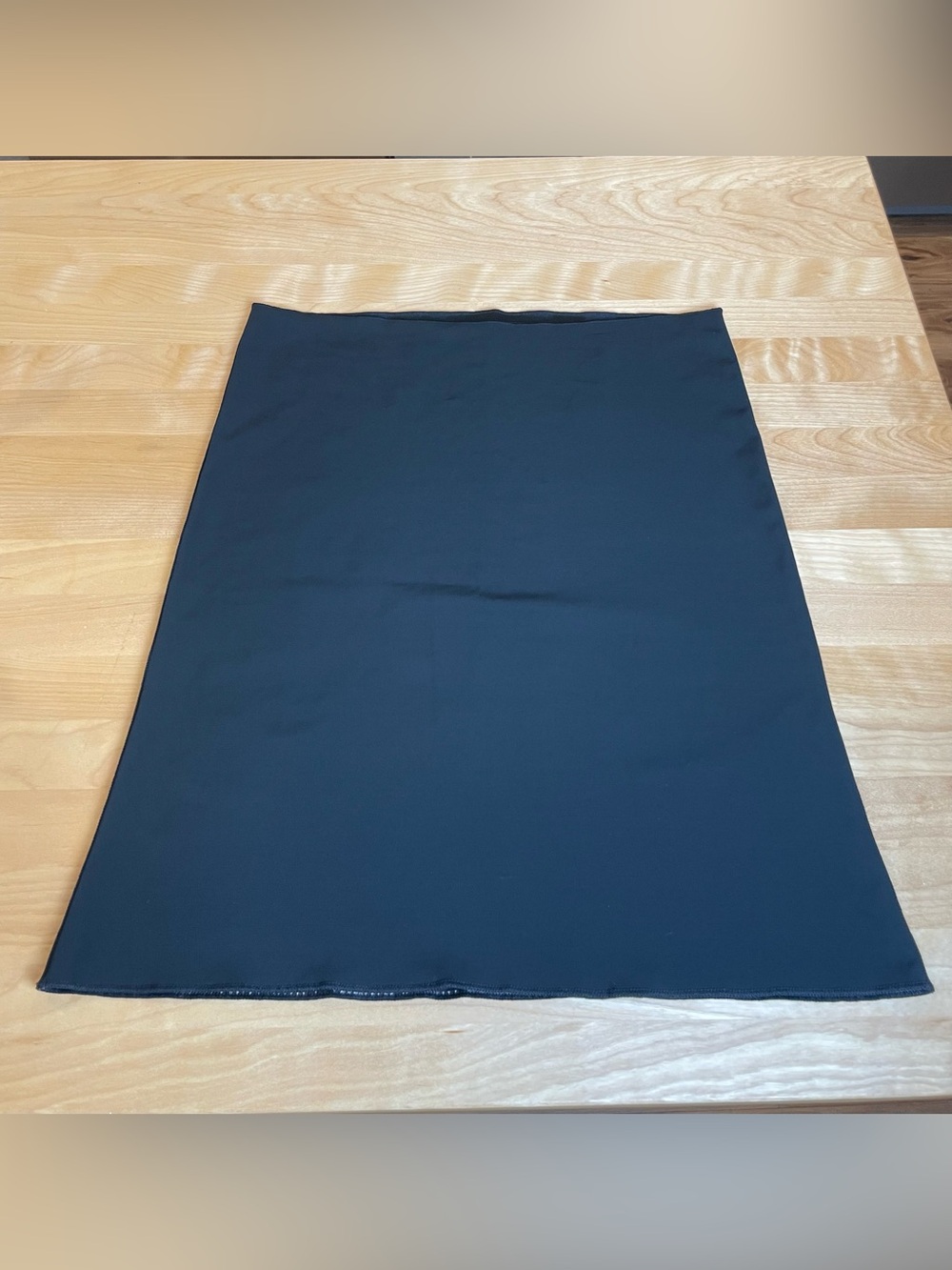 Spanx Black Slip Skirt XL Minimalist Y2K Quiet Luxury Midi